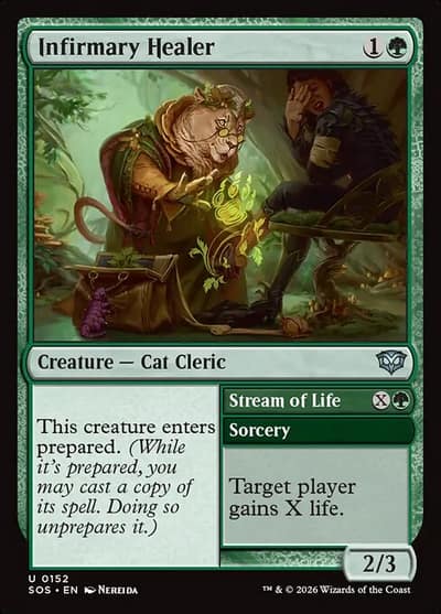 Infirmary Healer // Stream of Life 152 Secrets of Strixhaven Magic card