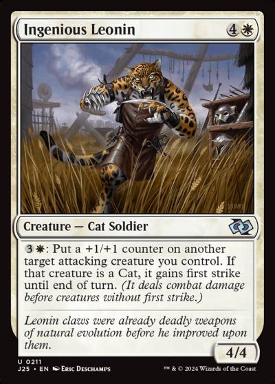 Ingenious Leonin J25-211 Foundations Jumpstart Magic card