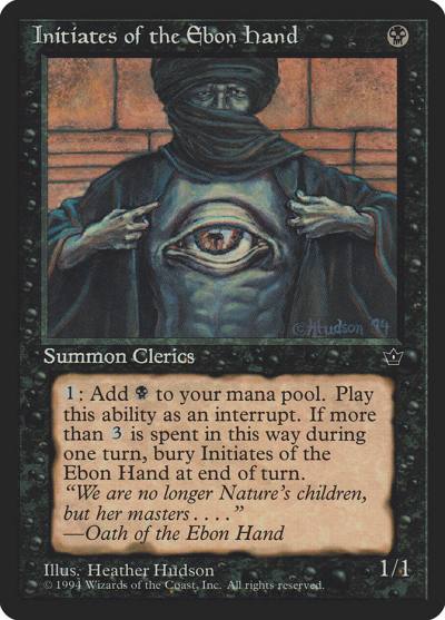 Initiates of the Ebon Hand FEM-39A Fallen Empires Magic card