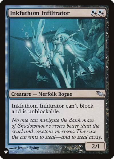 Inkfathom Infiltrator PLST-SHM-167 The List Magic card