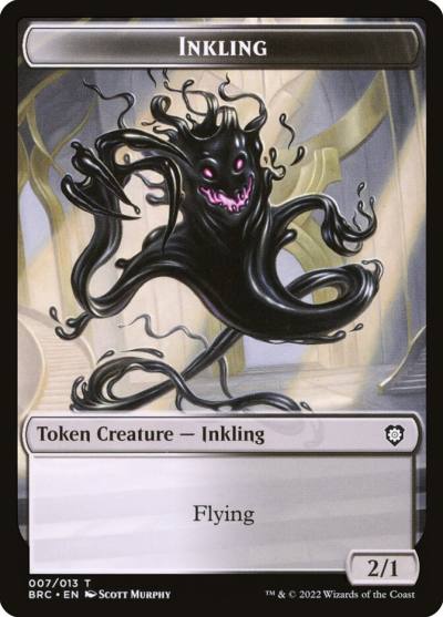 Inkling TBRC-7 The Brothers' War Commander Tokens Magic card