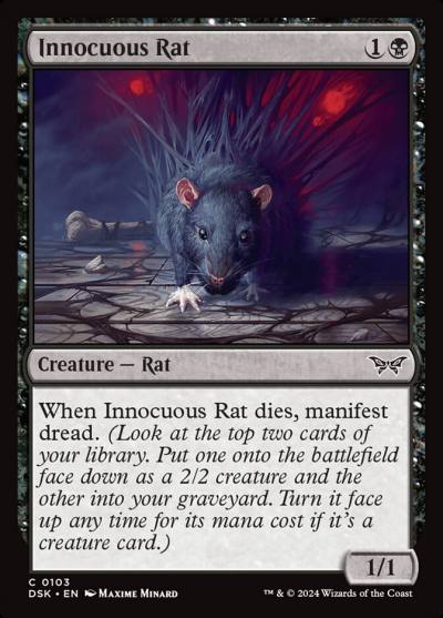 Innocuous Rat DSK-103 Duskmourn: House of Horror Magic card