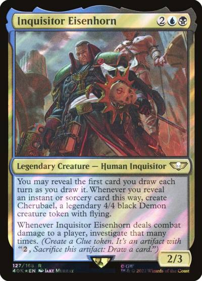 Inquisitor Eisenhorn 40K-127STAR Warhammer 40,000 Commander Magic card