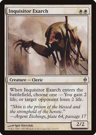 Inquisitor Exarch 12 New Phyrexia Magic card