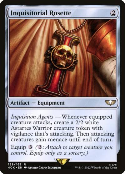 Inquisitorial Rosette 40K-159 Warhammer 40,000 Commander Magic card