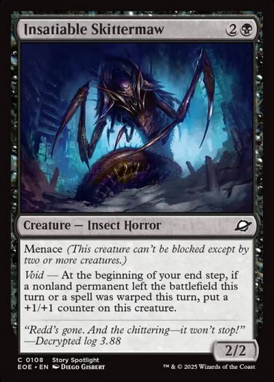 Insatiable Skittermaw 108 Edge of Eternities Magic card