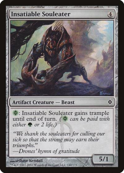 Insatiable Souleater 140 New Phyrexia Magic card