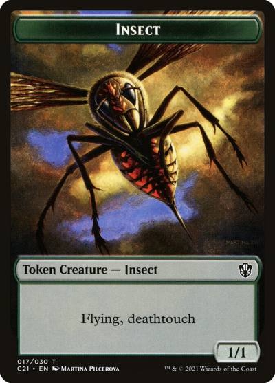 Insect TC21-17 Commander 2021 Tokens Magic card