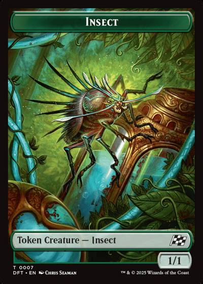 Insect TDFT-7 Aetherdrift Tokens Magic card