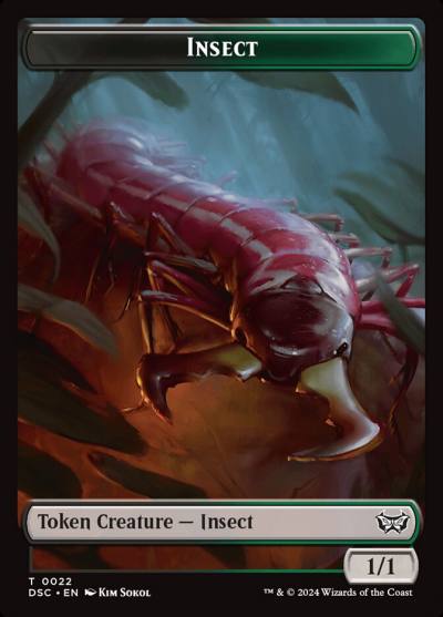 Insect TDSC-22 Duskmourn Commander Tokens Magic card
