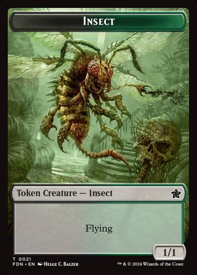 Insect TFDN-21 Foundations Tokens Magic card