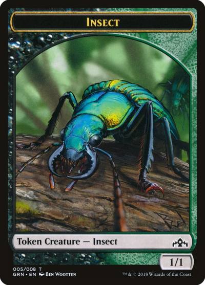 Insect TGRN-5 Guilds of Ravnica Tokens Magic card