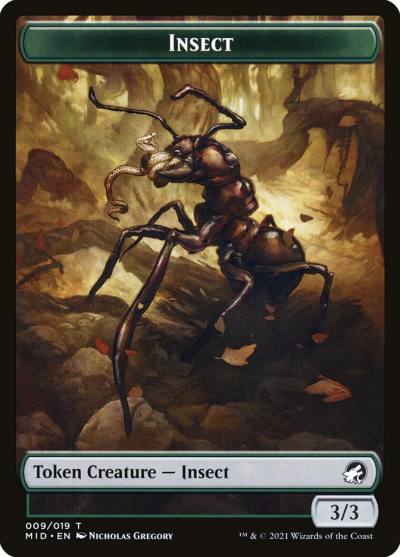 Insect TMID-9 Innistrad: Midnight Hunt Tokens Magic card