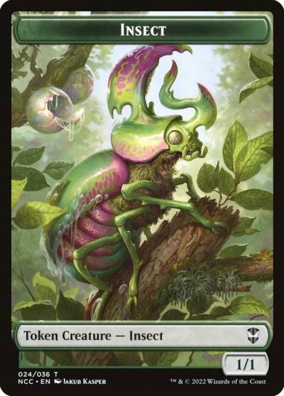 Insect TNCC-24 New Capenna Commander Tokens Magic card