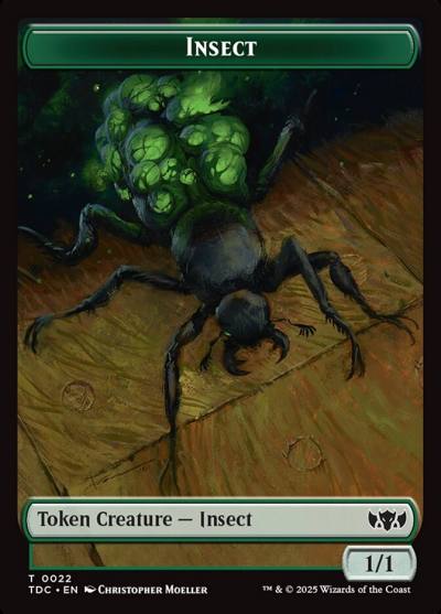 Insect TTDC-22 Tarkir: Dragonstorm Commander Tokens Magic card