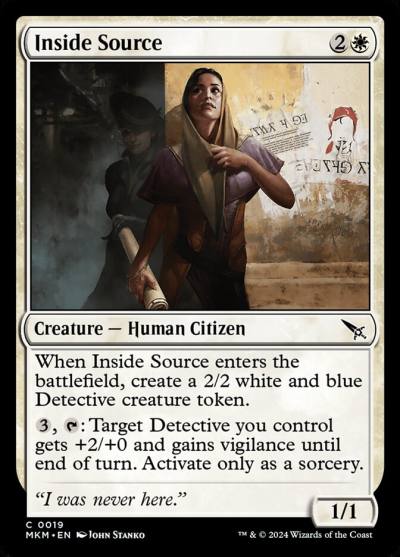 Inside Source 19 Murders at Karlov Manor Magic card