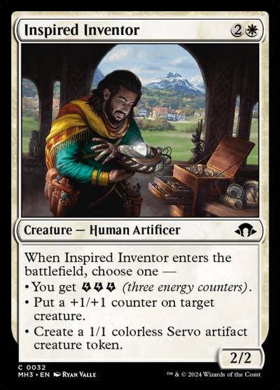 Inspired Inventor MH3-32 Modern Horizons 3 Magic card