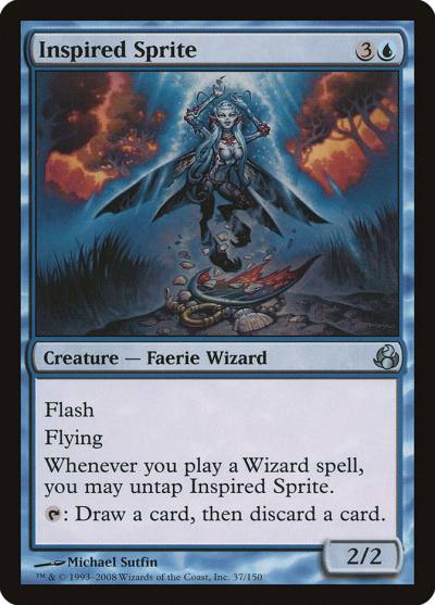 Inspired Sprite 37 Morningtide Magic card