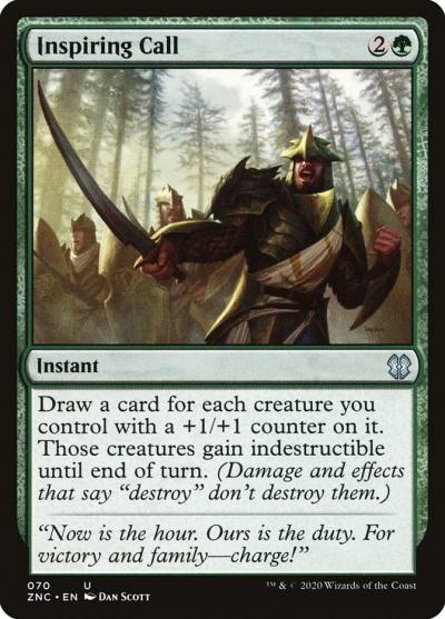 Inspiring Call ZNC-70 Zendikar Rising Commander Magic card