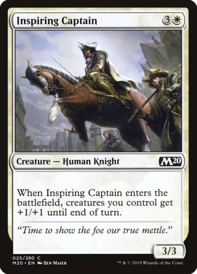 Inspiring Captain M20-25 Core Set 2020 Magic card