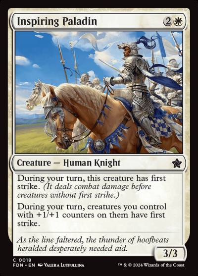 Inspiring Paladin 18 Foundations Magic card