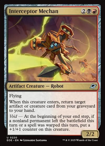 Interceptor Mechan 220 Edge of Eternities Magic card