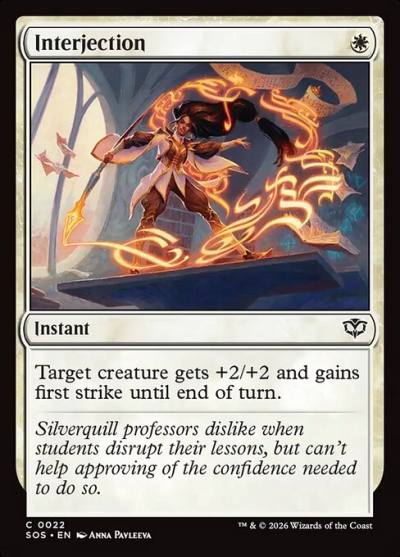 Interjection SOS-22 Secrets of Strixhaven Magic card