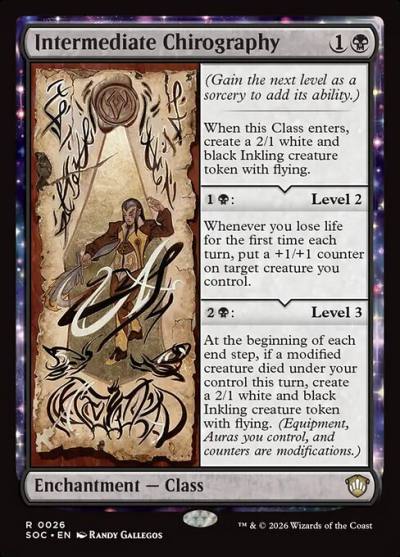 Intermediate Chirography SOC-26 Secrets of Strixhaven Commander Magic card