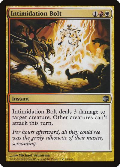 Intimidation Bolt ARB-99 Alara Reborn Magic card