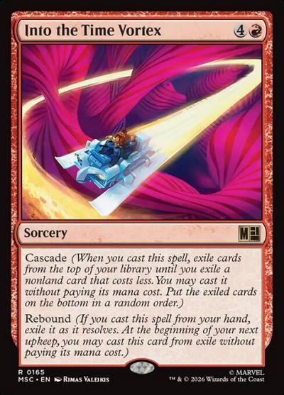 Into the Time Vortex MSC-165 Marvel Super Heroes Commander Magic card