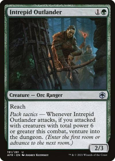 Intrepid Outlander 191 Adventures in the Forgotten Realms Magic card