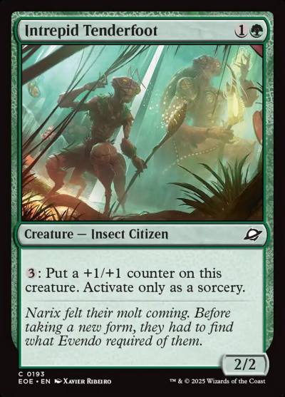 Intrepid Tenderfoot 193 Edge of Eternities Magic card