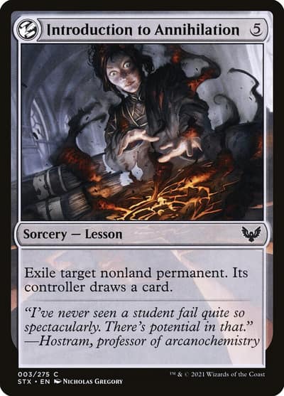 Introduction to Annihilation STX-3 Strixhaven: School of Mages Magic card