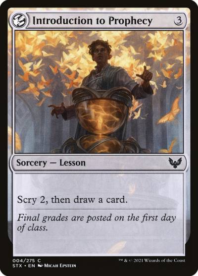 Introduction to Prophecy STX-4 Strixhaven: School of Mages Magic card
