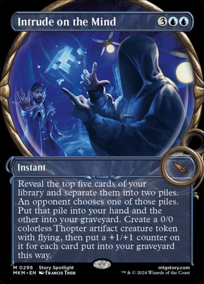 Intrude on the Mind MKM-296 Murders at Karlov Manor Magic card
