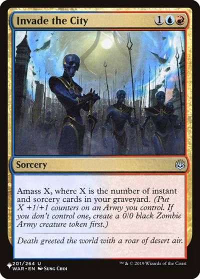Invade the City PLST-WAR-201 The List Magic card