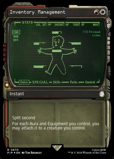 Inventory Management PIP-870 Fallout Magic card
