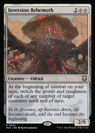 Inversion Behemoth M3C-34 Modern Horizons 3 Commander Magic card