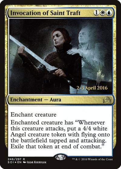 Invocation of Saint Traft PSOI-246S Shadows over Innistrad Promos Magic card
