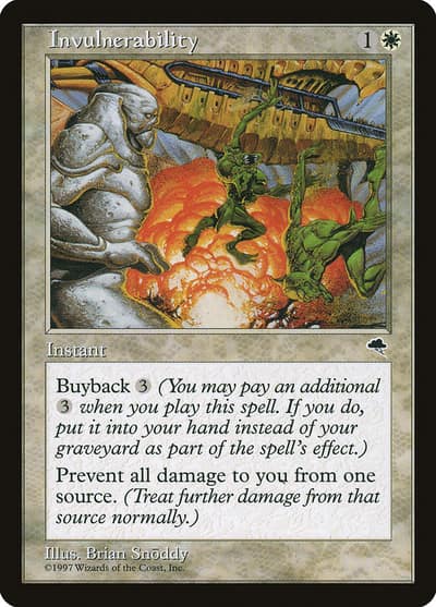 Invulnerability TMP-25 Tempest Magic card