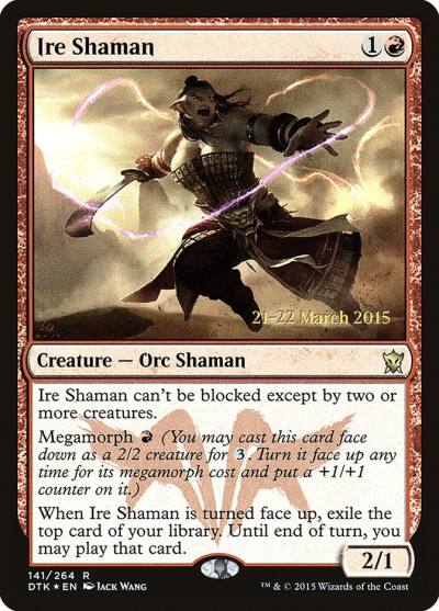 Ire Shaman PDTK-141S Dragons of Tarkir Promos Magic card