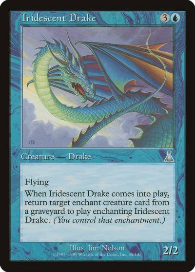 Iridescent Drake UDS-35 Urza's Destiny Magic card
