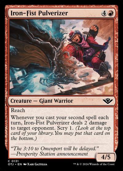 Iron-Fist Pulverizer OTJ-131 Outlaws of Thunder Junction Magic card