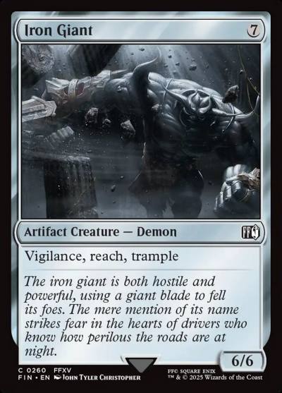 Iron Giant FIN-260 Final Fantasy Magic card