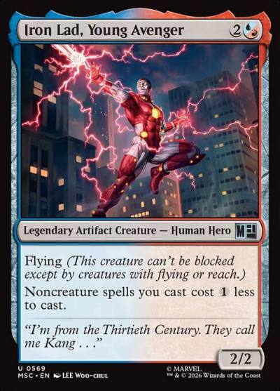Iron Lad, Young Avenger MSC-569 Marvel Super Heroes Commander Magic card