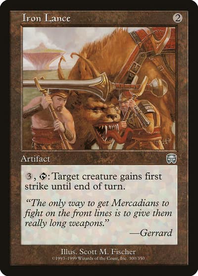 Iron Lance MMQ-300 Mercadian Masques Magic card