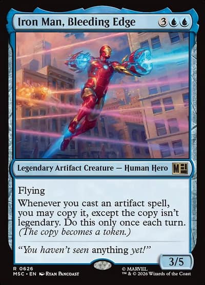 Iron Man, Bleeding Edge 626 Marvel Super Heroes Commander Magic card