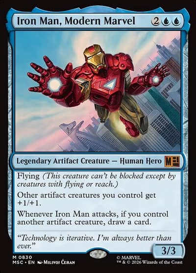 Iron Man, Modern Marvel 830 Marvel Super Heroes Commander Magic card