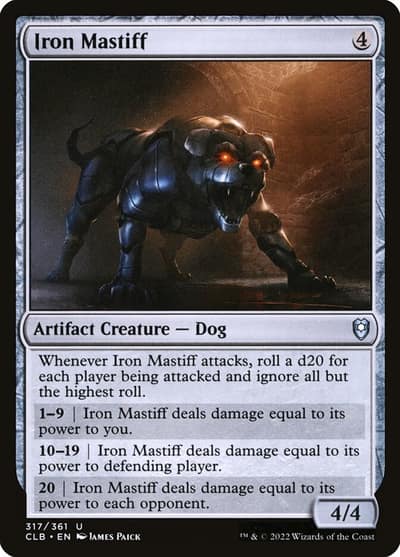 Iron Mastiff 317 Commander Legends: Battle for Baldur's Gate Magic card