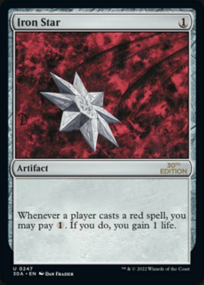 Iron Star 30A-247 30th Anniversary Edition Magic card
